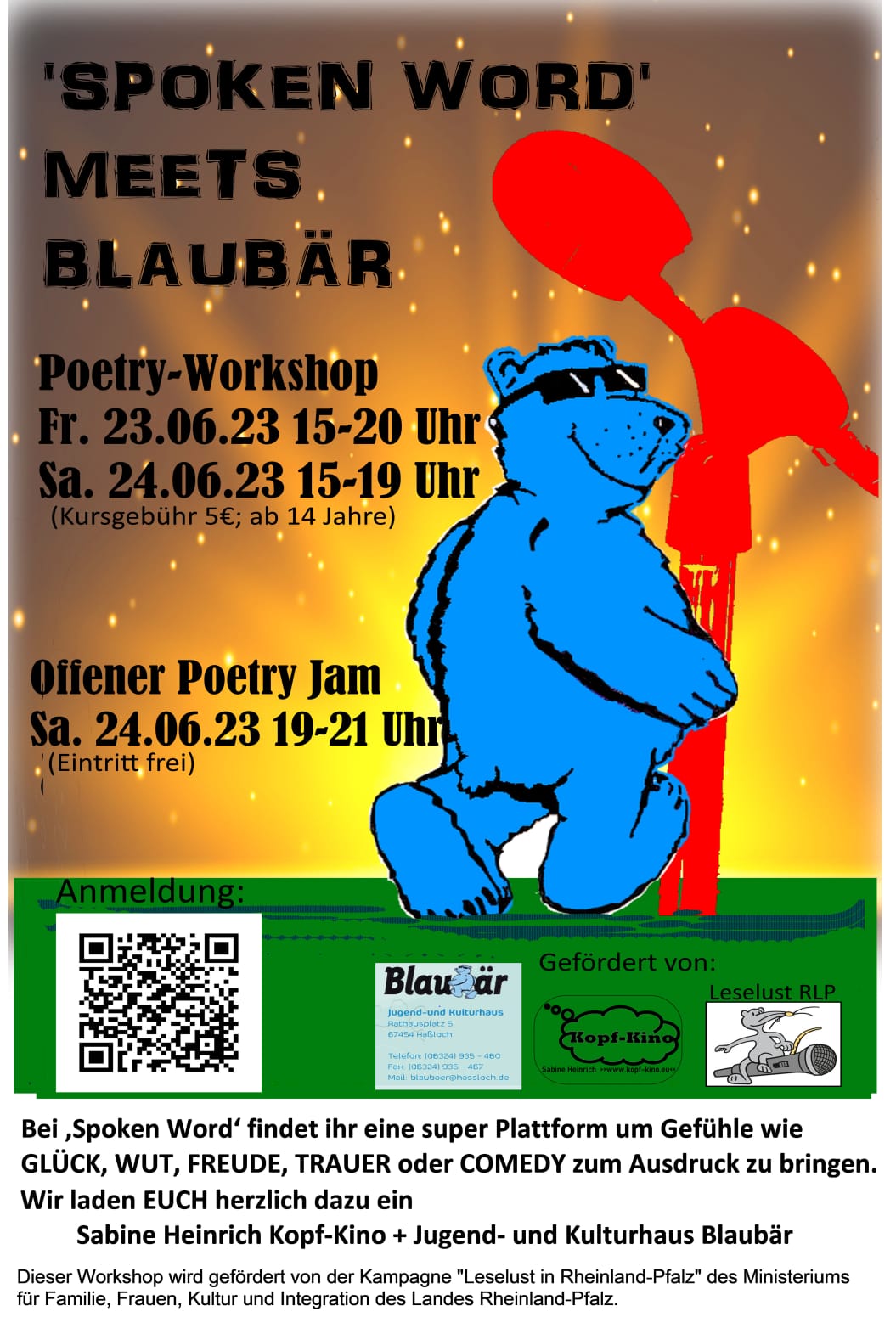 "Spoken Word" meets Blaubär