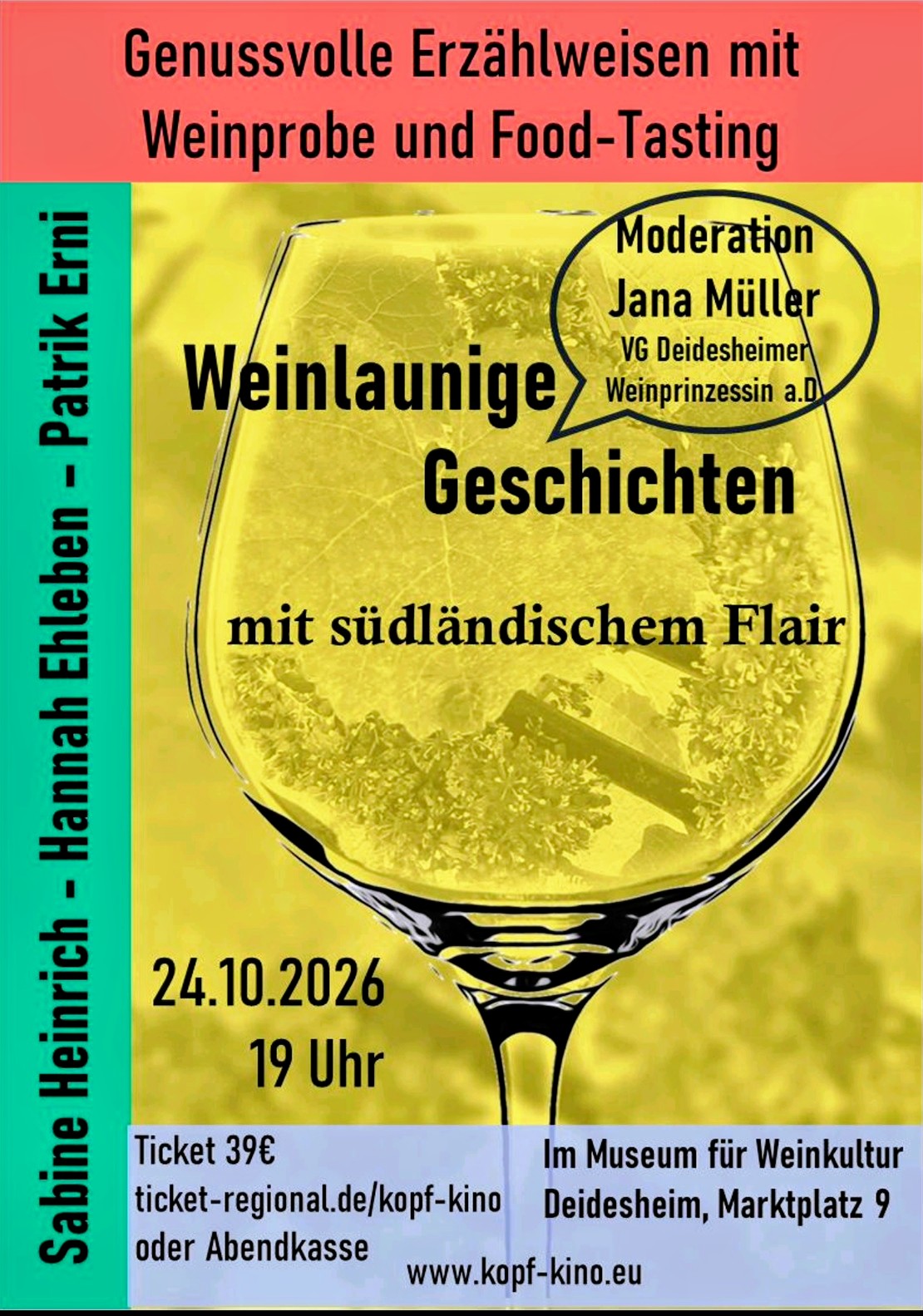 Weinlaunige Geschichten mit südländischem Flair